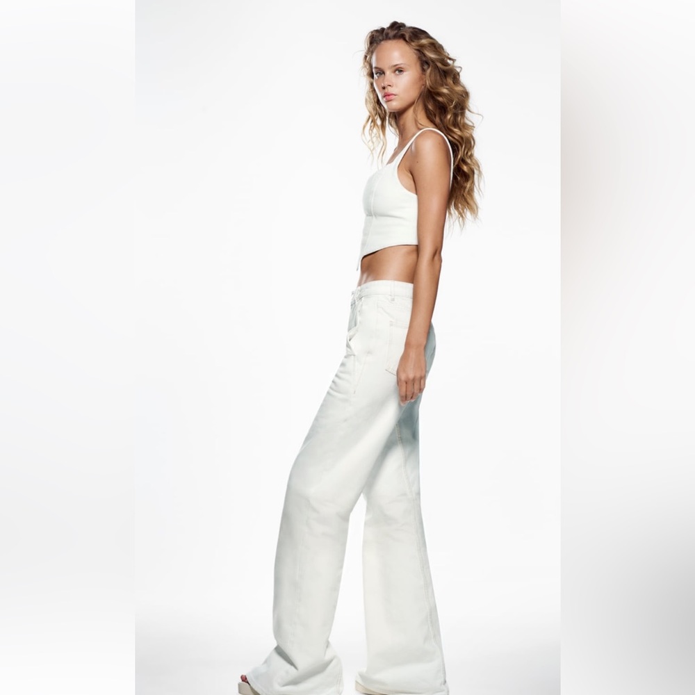 ZARA Super Wide Leg Jeans - Picture 10 of 16